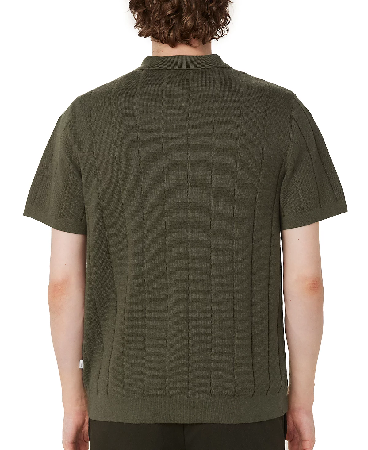 Frank And Oak Men's Cotton Short-Sleeve Sweater Polo Shirt