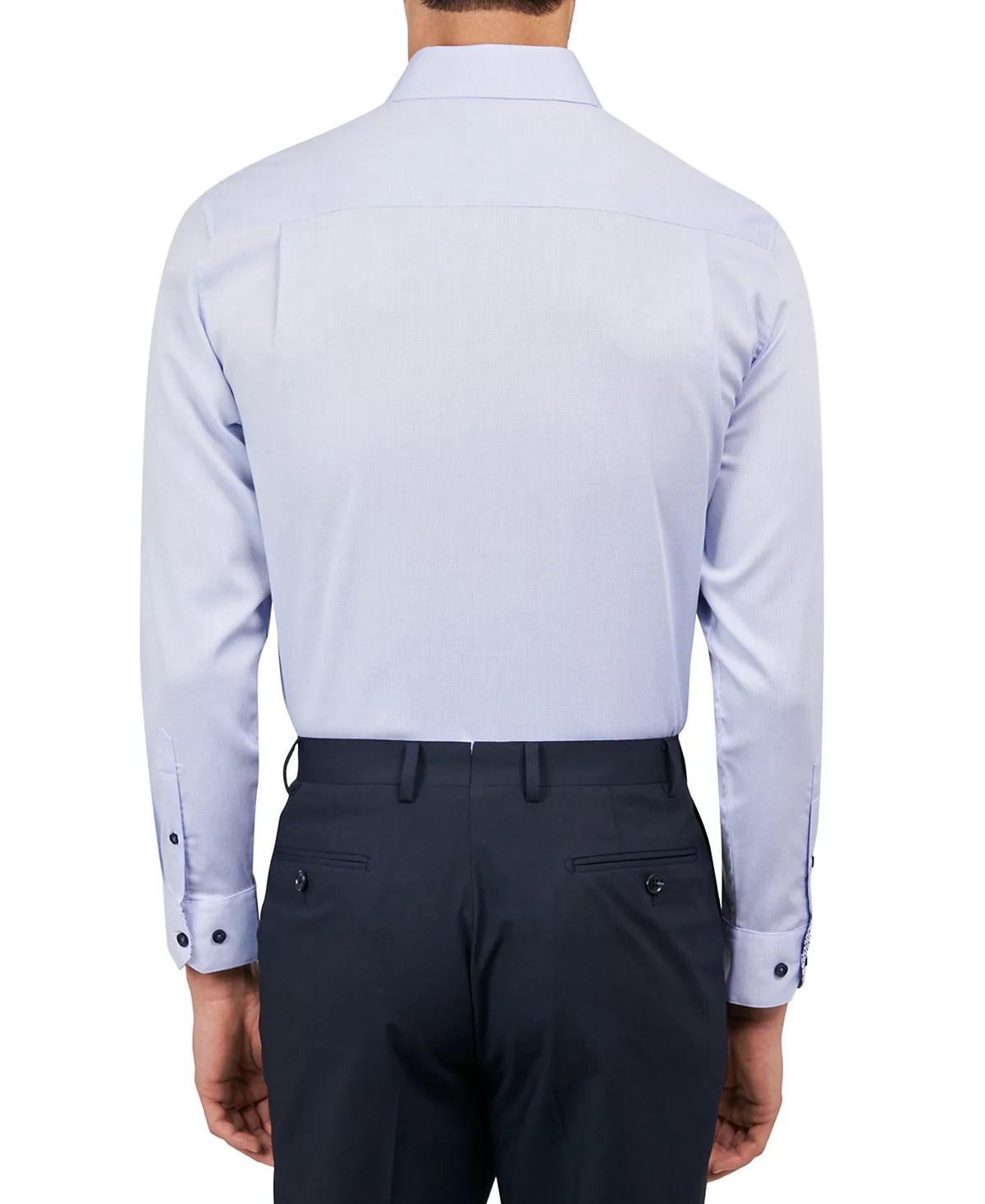 Michelsons of London Mens Regular-Fit Gingham Dot Dress Shirt 11190₽