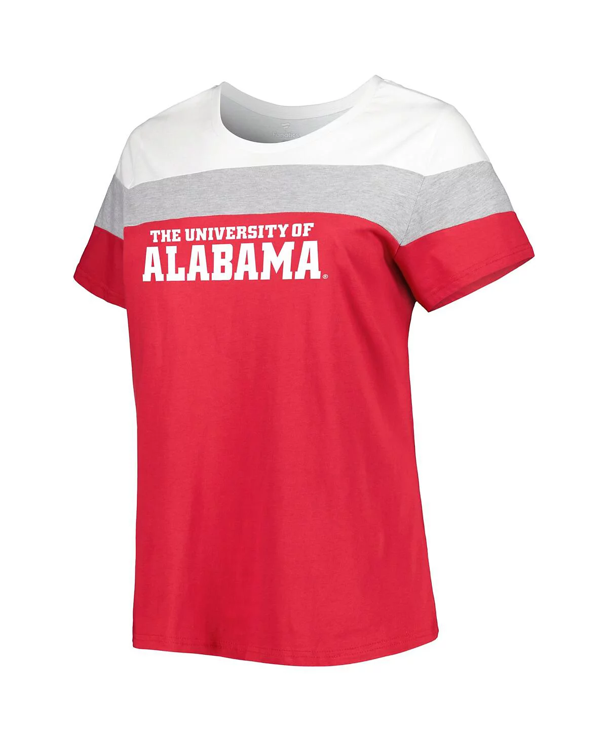 Womens Crimson Alabama Crimson Tide Plus Size Split Body T-shirt 6290₽