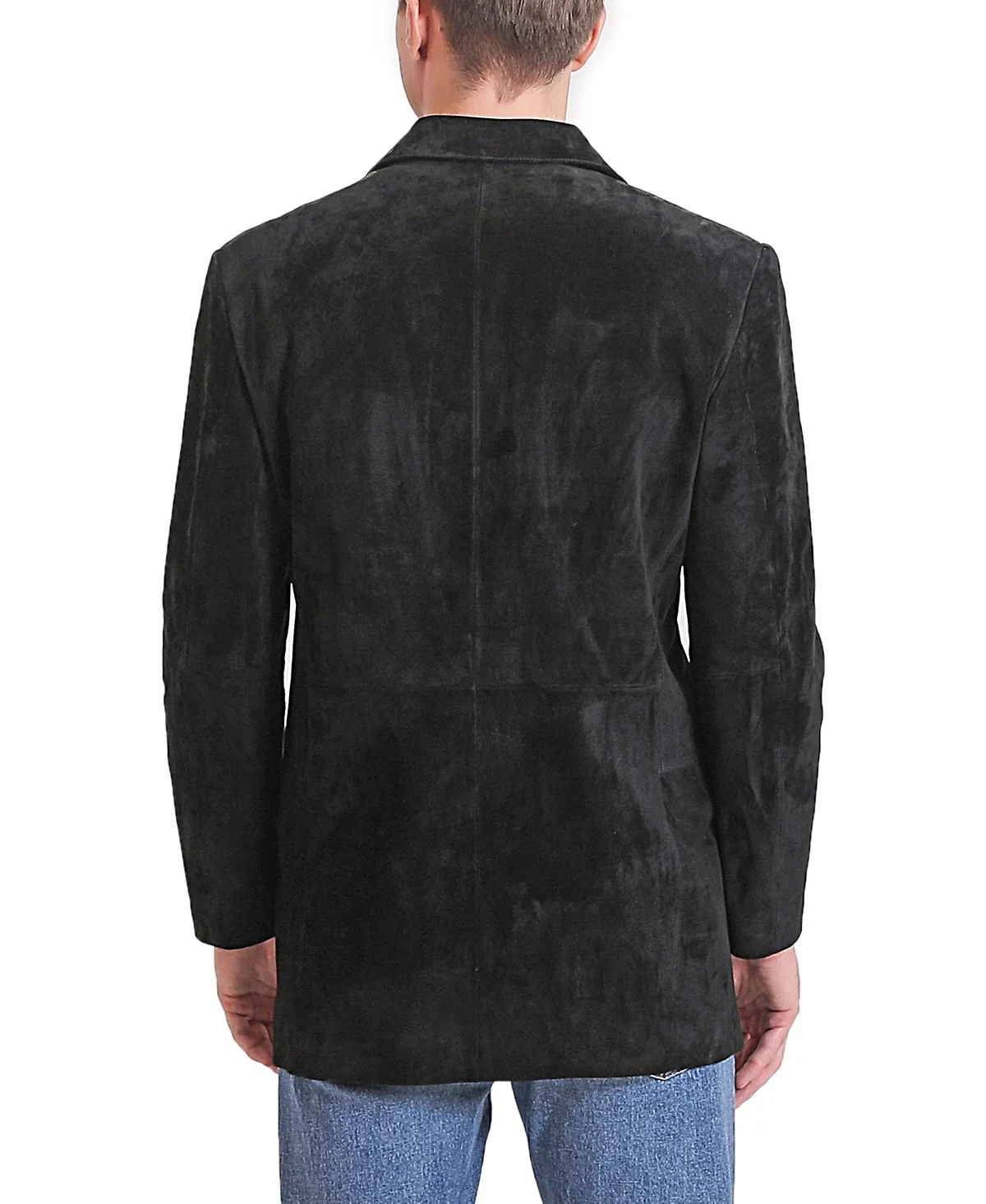 BGSD Men Robert Three-Button Suede Leather Blazer 38490₽