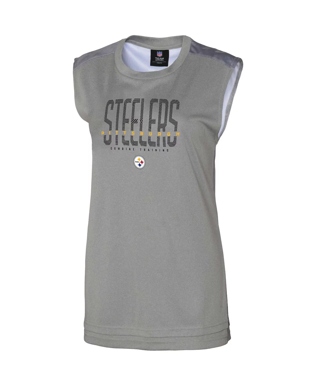Womens Gray Pittsburgh Steelers No Sweat Tank Top 4190₽