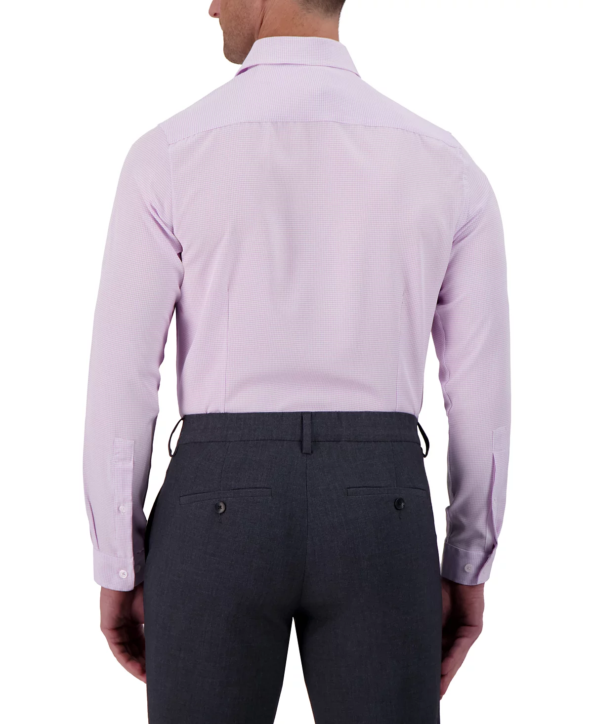 C-LAB NYC Men's Slim-Fit Houndstooth Print Dress Shirt