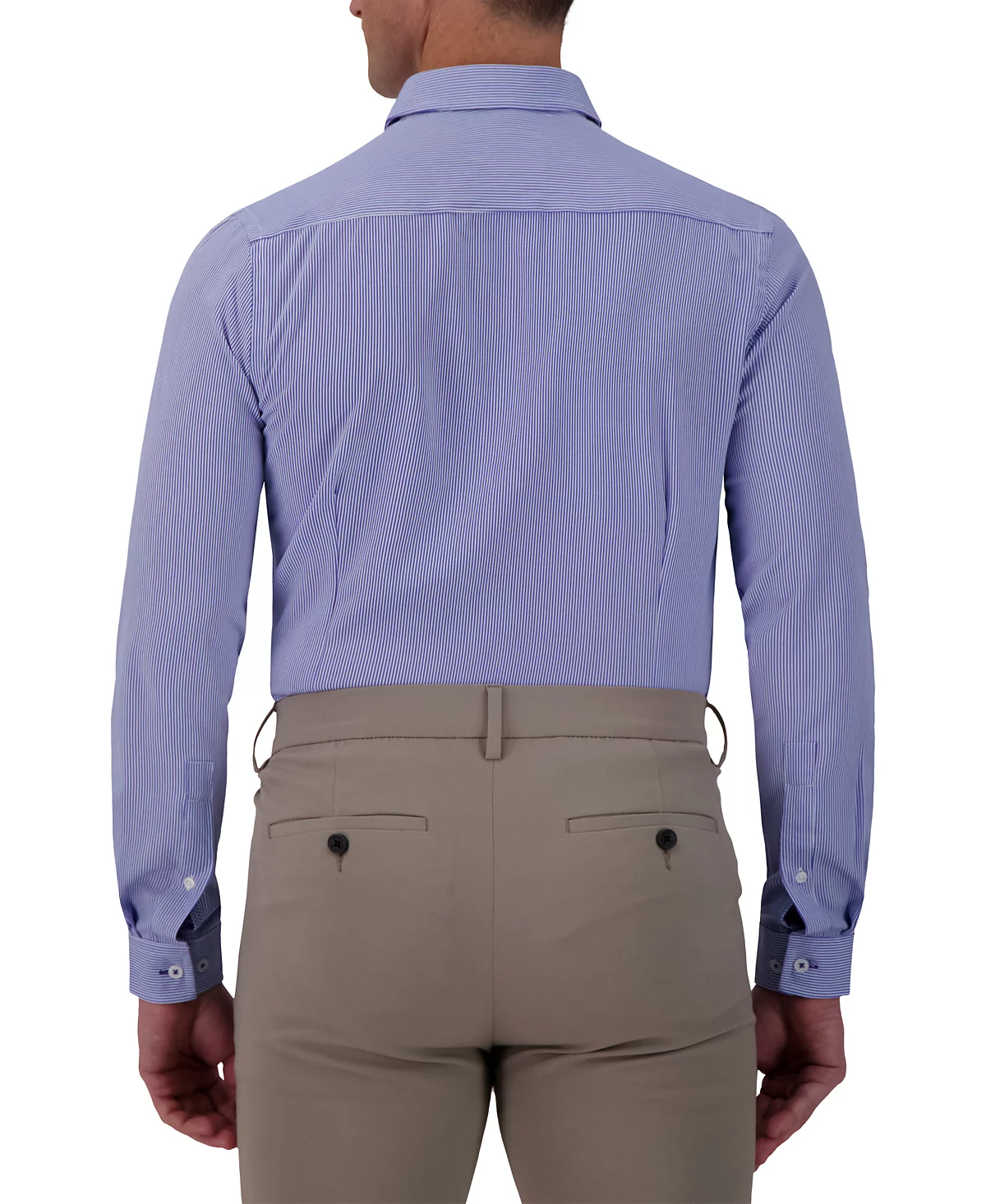 C Lab Men's Slim-Fit Stripe-Print Dress Shirt