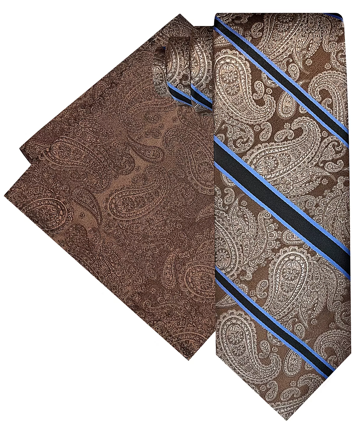 Мужской галстук в полоску с узором Пейсли и квадратный карманный платок 5090₽
