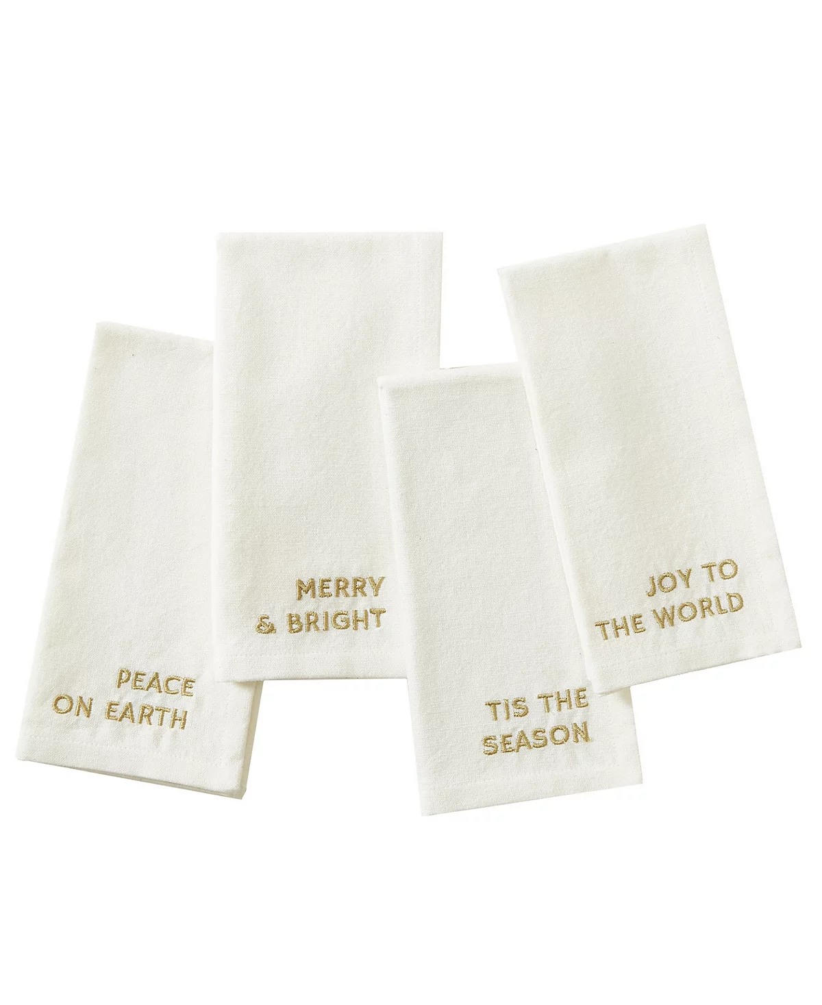 Elrene Joyful Sentiment Embroidered Napkins Set of 4 17 x 17 5690₽