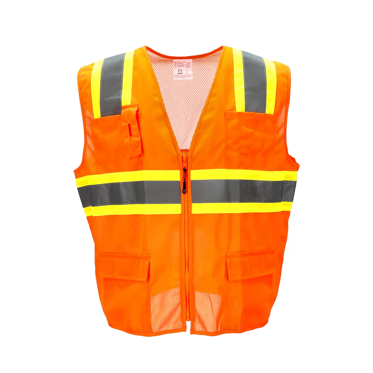 RefrigiWear Mens Hi Vis Orange Safety Work Vest 4290₽