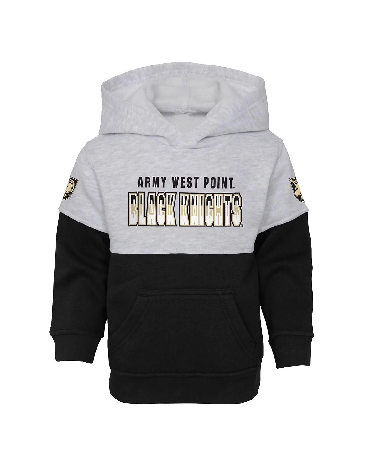 Toddler Boys and Girls Heather Gray Black Army Black Knights Playmaker Pullover Hoodie and Pants Set 6990₽