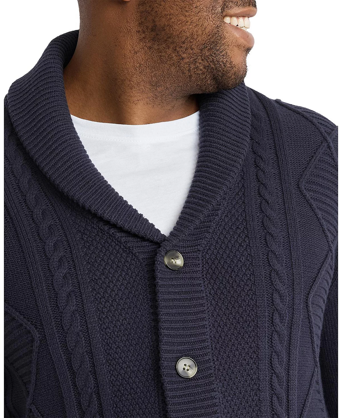 Johnny Bigg Mens Harrington Cable Cardigan 16890₽
