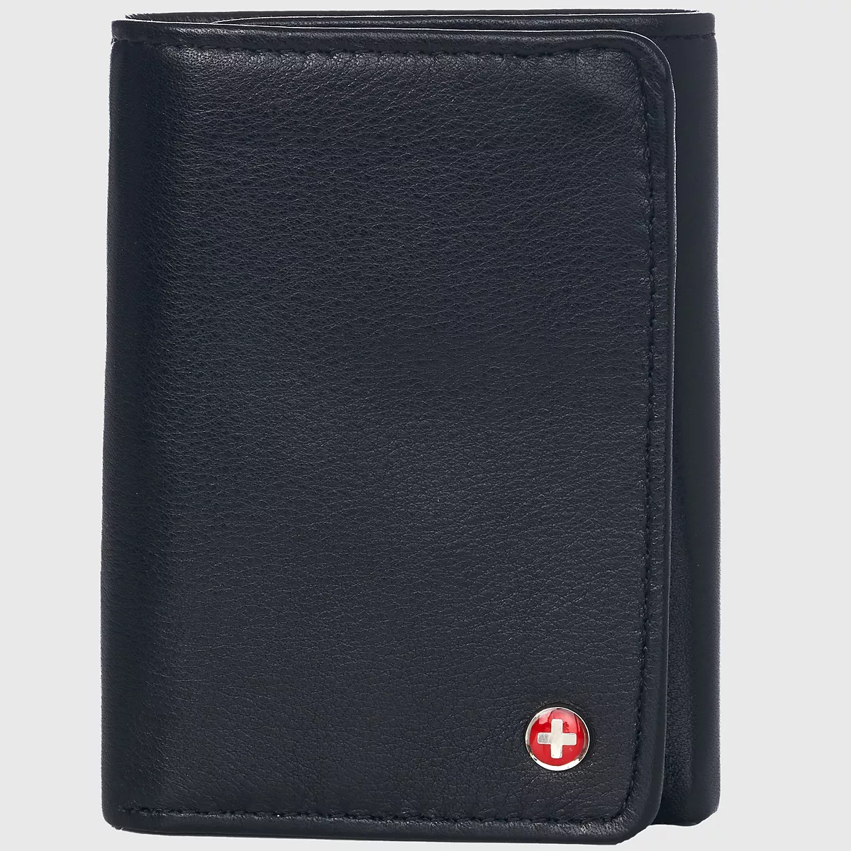 RFID-мужской кошелек повышенной вместимости Trifold с разделенной секцией для купюр