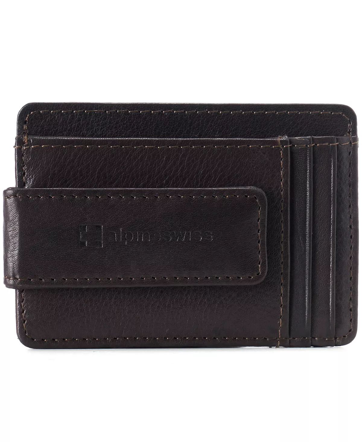 Мужской RFID-безопасный магнитный кошелек с зажимом для денег Тонкий кошелек с передним карманом 8590₽