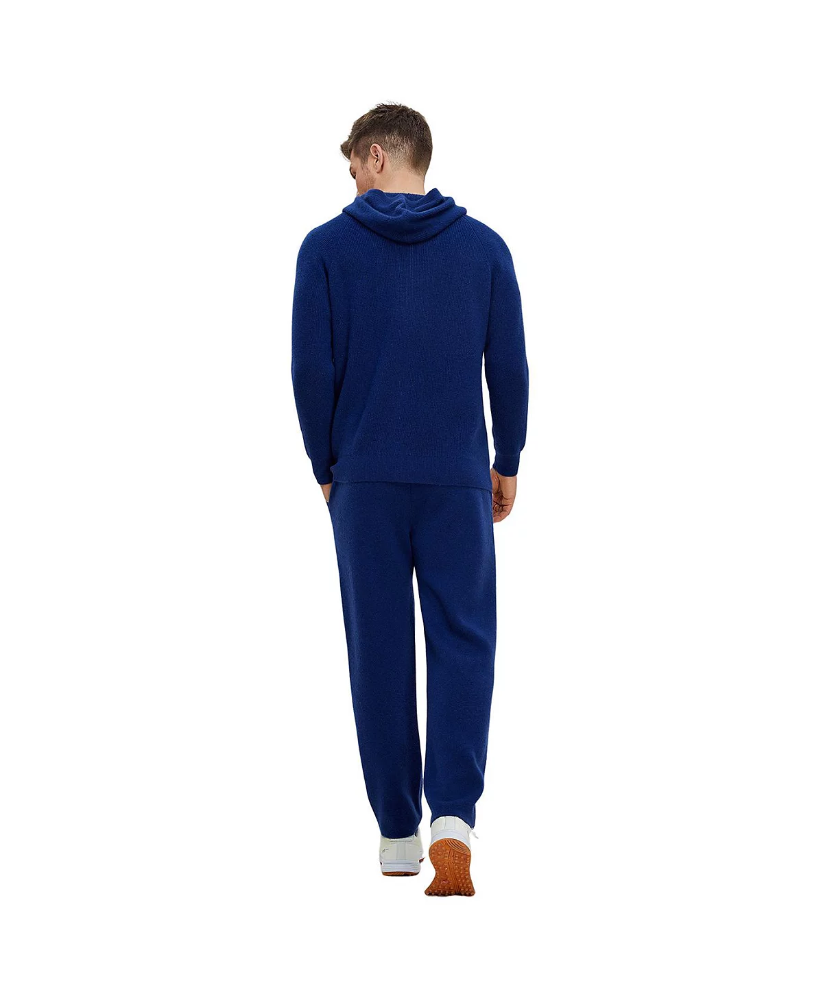 Bellemere New York Mens Bellemere Ribbed Cashmere Full Zipper Hoodie 50390₽