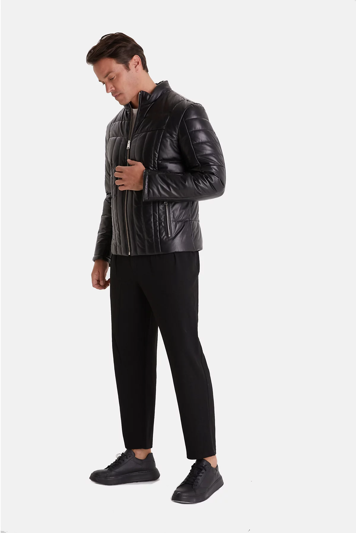 Mens Fashion Jacket Nappa Black 39390₽