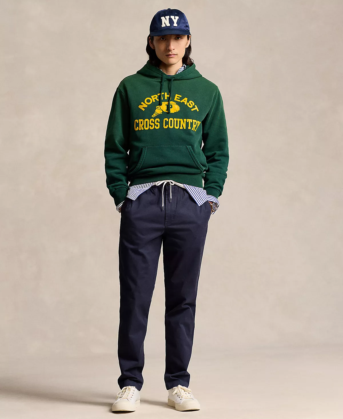  Мужские эластичные брюки Polo Prepster классического кроя