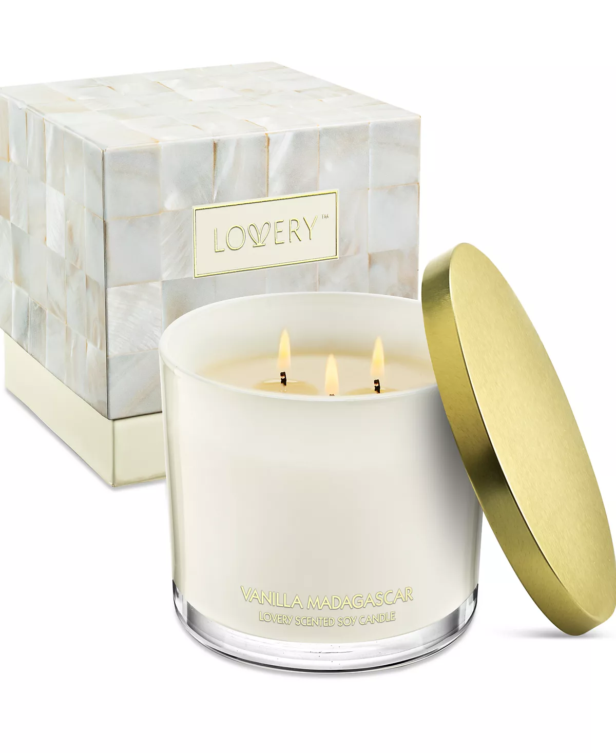 Ванильная Мадагаскарская соевая свеча с 3 фитилями 13 унций 8590₽
