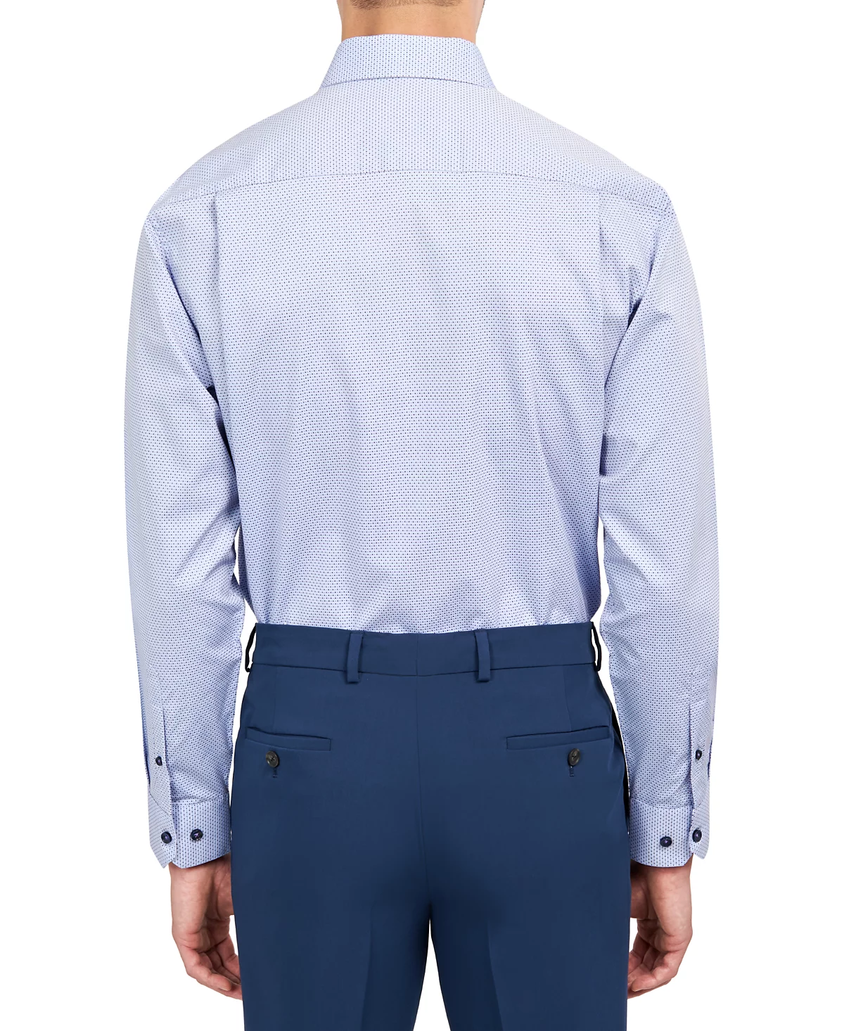 Мужская рубашка Michelsons of London обычного покроя с принтом в горошек Dobby 15890₽