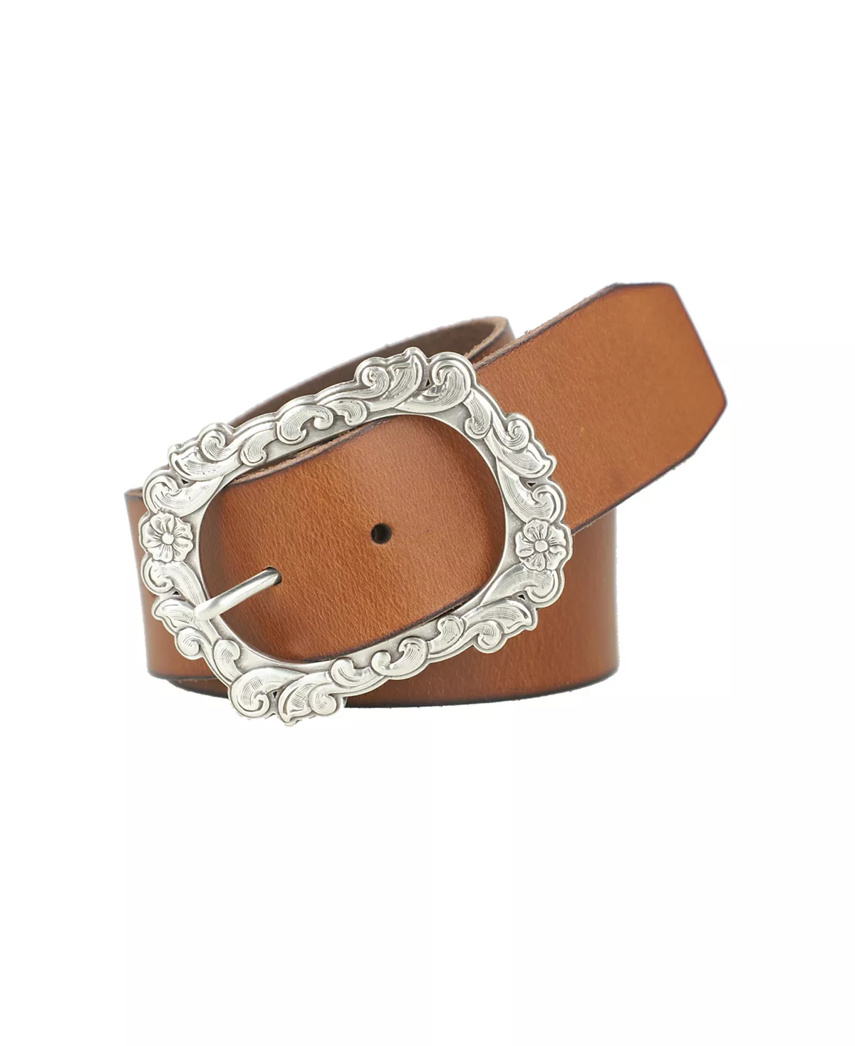 гладкая панель диаметром 45 мм с цветочной пряжкой