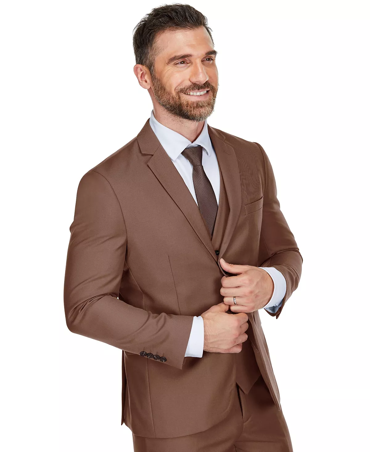 Мужской приталенный костюм премиум-класса премиум-класса из 3 предметов 35390₽