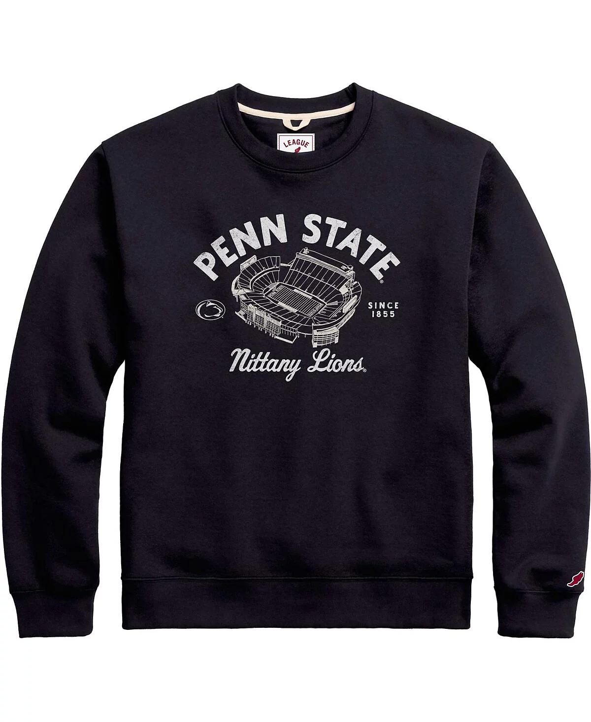 Мужская студенческая одежда League темно-синий потертый пуловер Penn State Nittany Lions Stadium Essential толстовка 7790₽