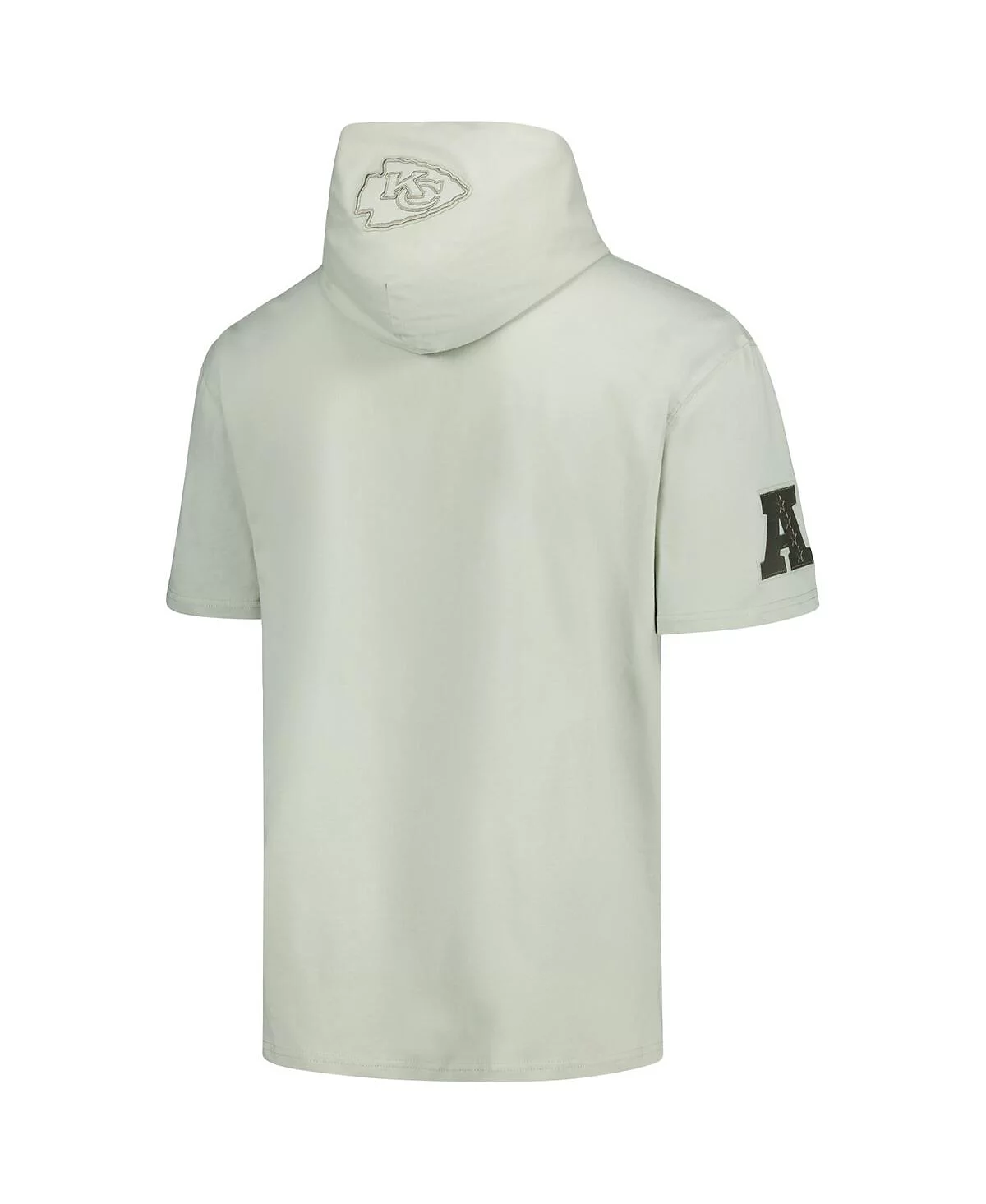 Мужская толстовка-пуловер Pro Standard светло-зеленого цвета Kansas City Chiefs нейтрального цвета с коротким рукавом и капюшоном 12790₽