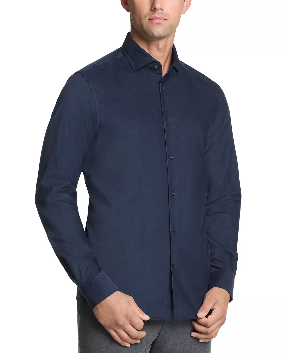 Мужская приталенная вельветовая рубашка 8490₽