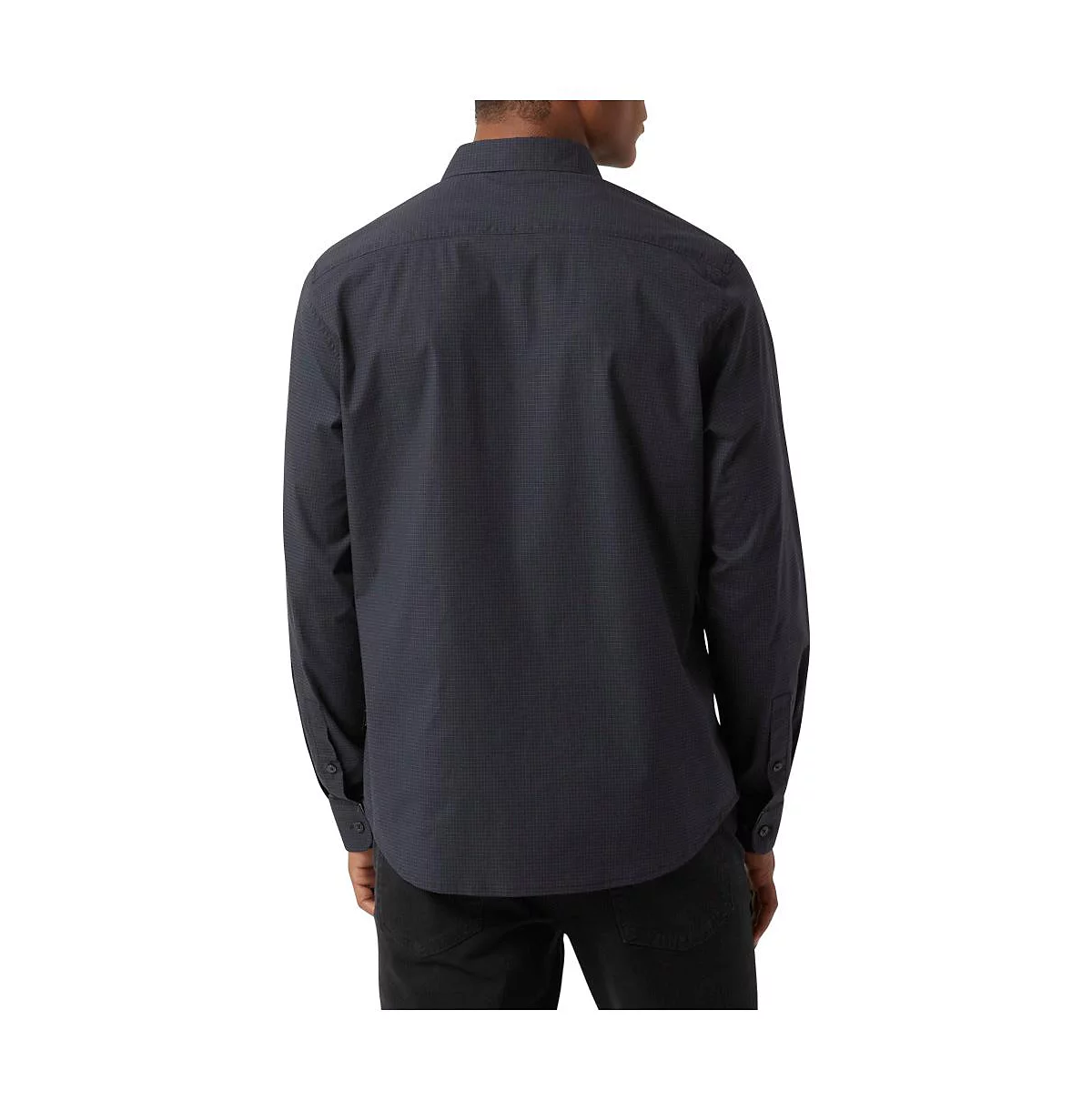 Мужская эластичная рубашка с длинным рукавом в городскую сетку DKNY 12090₽