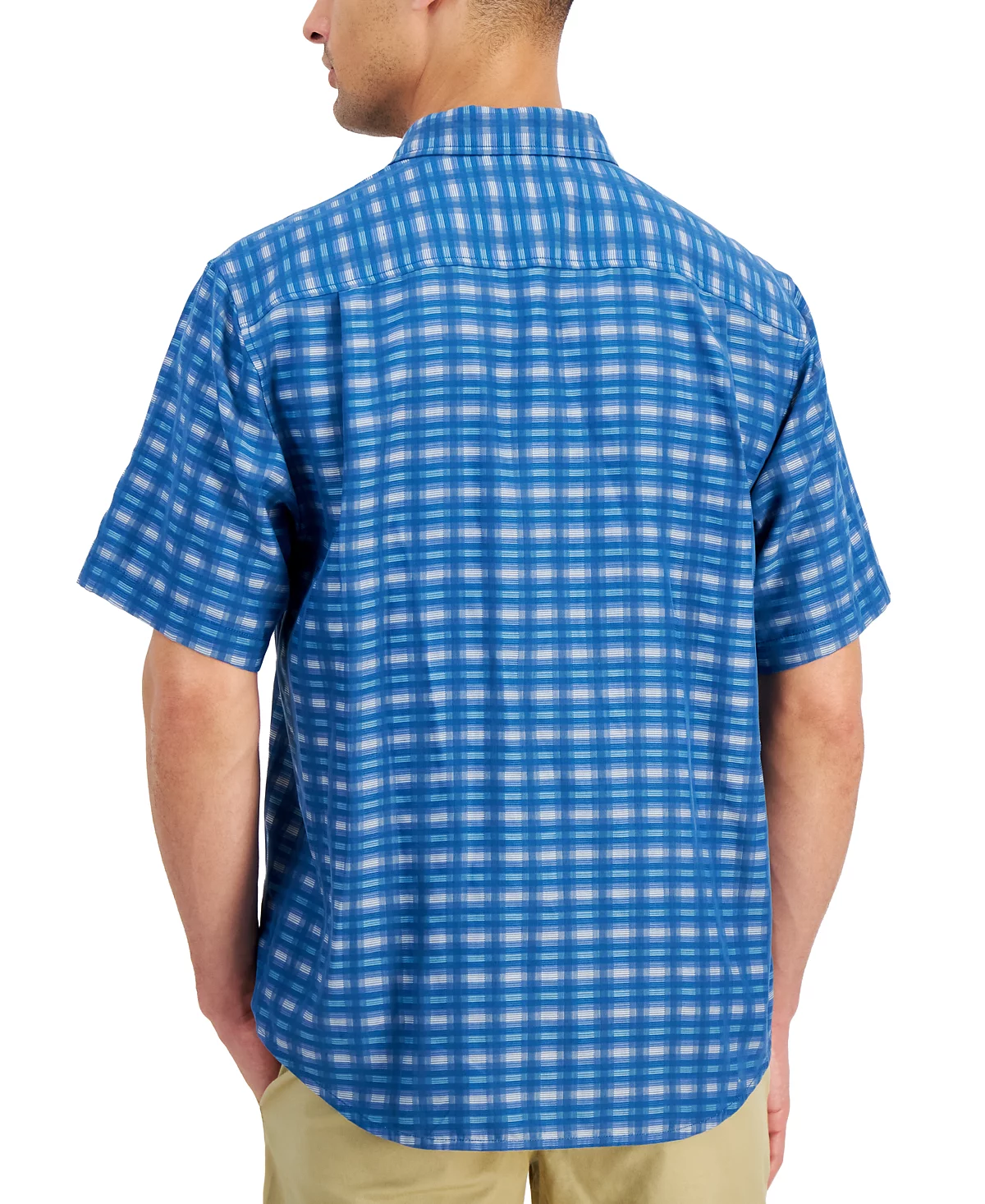 Мужская рубашка Tommy Bahama в клетку Coconut Point Pixel в клетку на пуговицах Camp