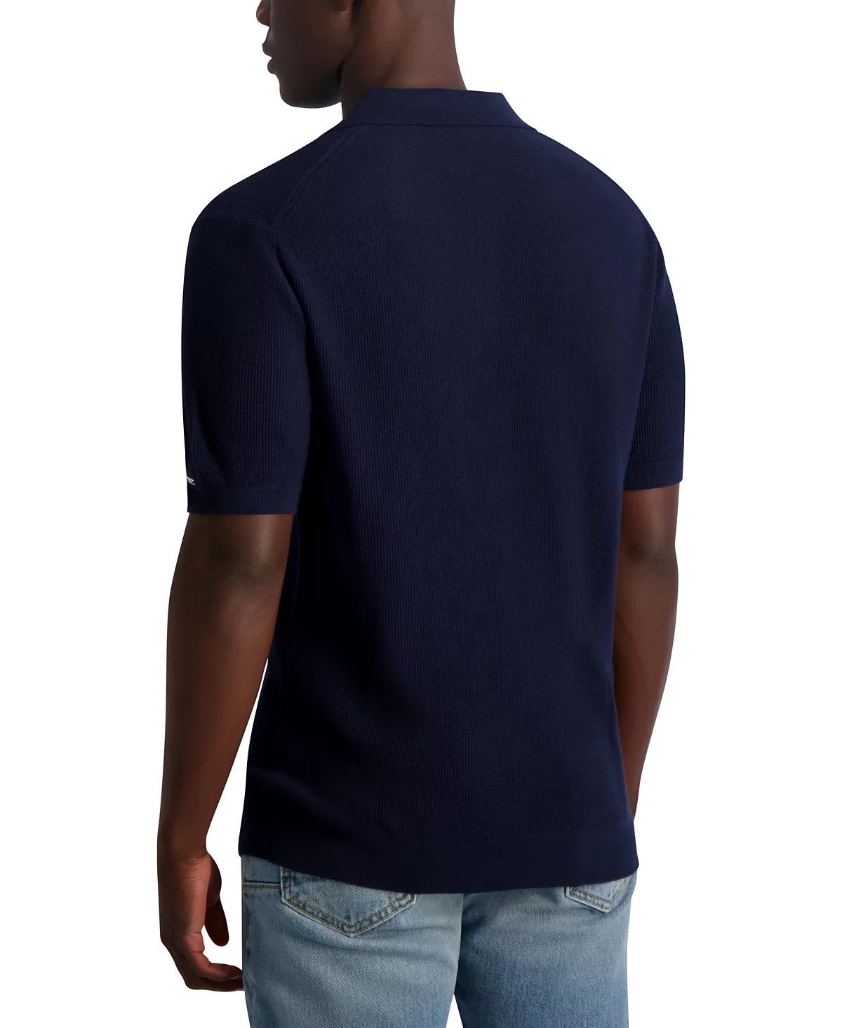 Мужской свитер поло с текстурным воротником Johnny от KARL LAGERFELD PARIS 28390₽