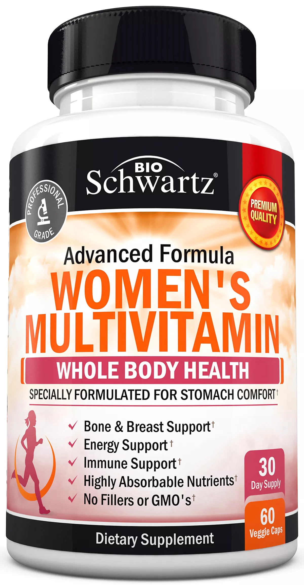 Женская мультивитаминная капсула Энергетическая добавка для женщин Витамины для здоровья всего тела Bioschwartz 60 карат 3390₽