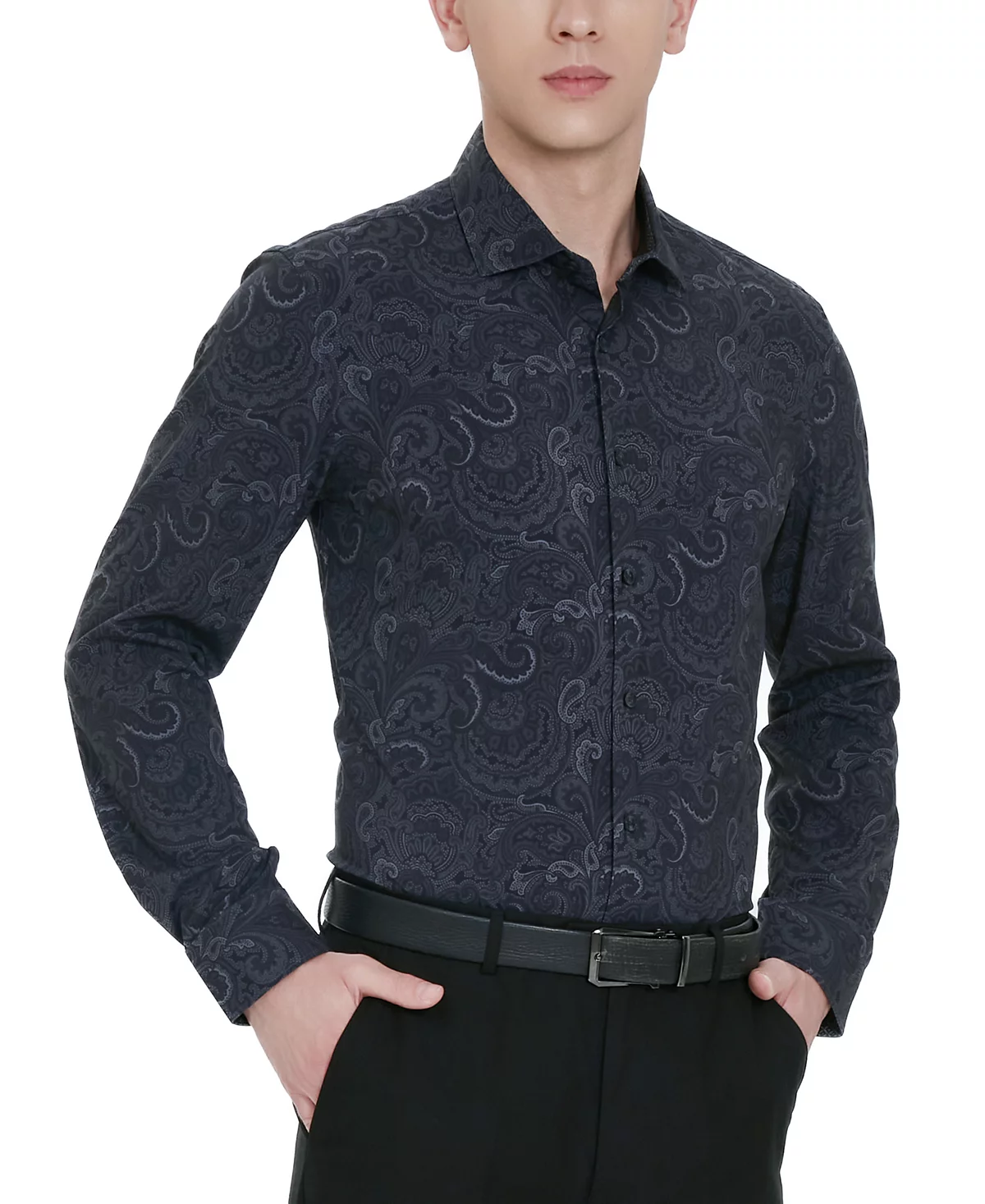 Мужская приталенная рубашка с рисунком Пейсли от Tallia