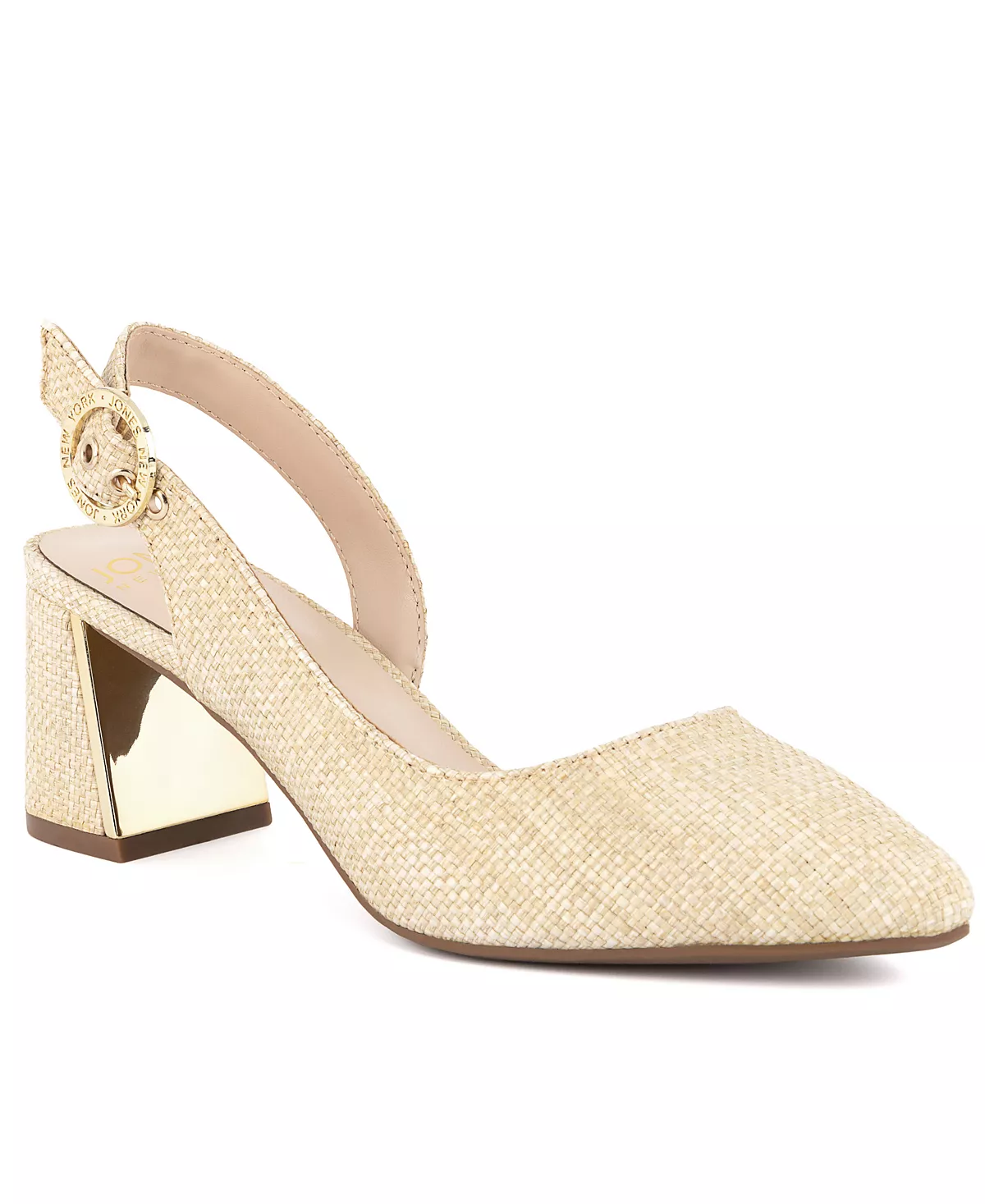 Женские туфли-лодочки Candree с острым носком и на блочном каблуке с откидной спинкой 13190₽