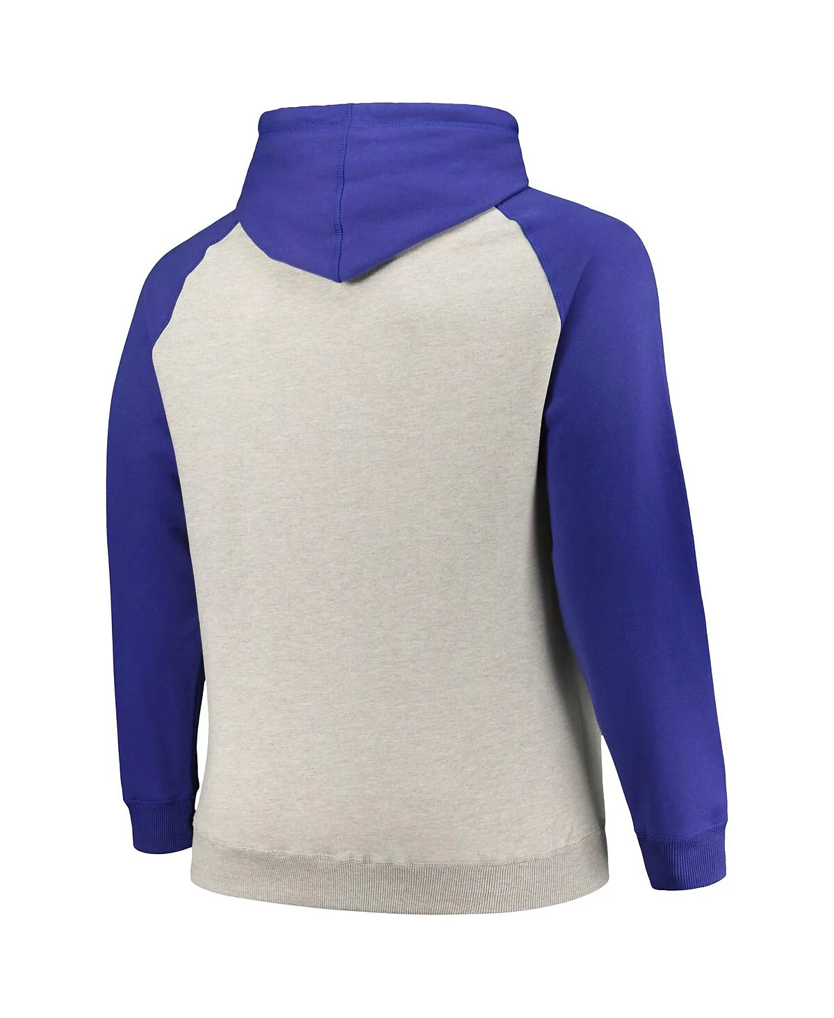 Мужской профиль Heather Gray Royal Distressed New England Patriots Большой и высокий любимый пуловер-реглан с откидной спинкой толстовка с капюшоном 11390₽