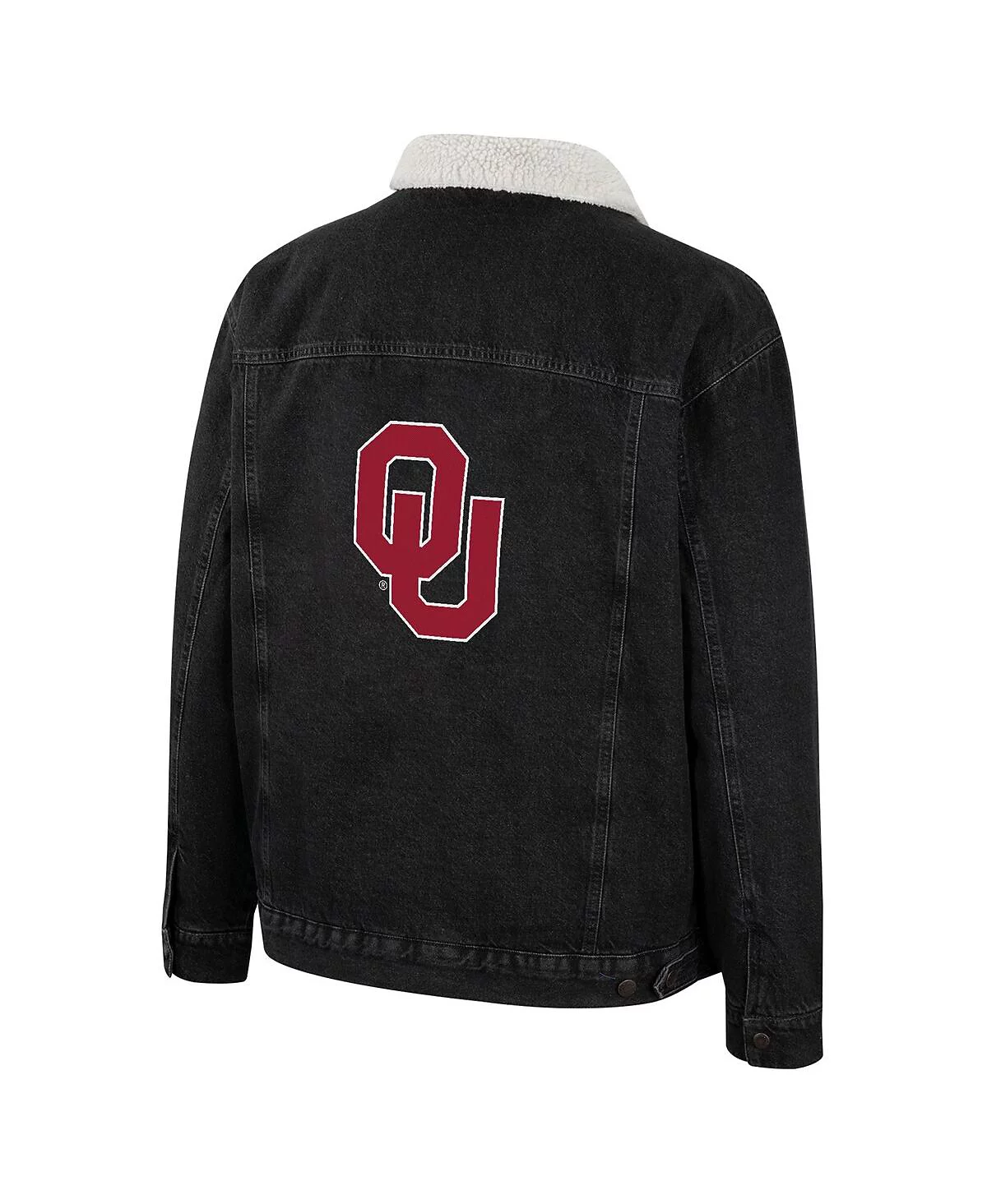 Мужская джинсовая куртка Colosseum x Wrangler Charcoal Oklahoma Sooners в западном стиле на пуговицах 18490₽