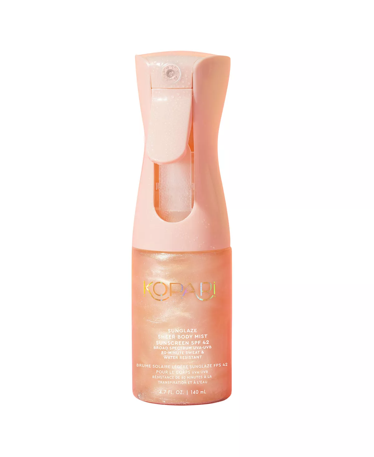 Солнцезащитный крем Sunglaze Sheer Body Mist SPF 42, 4,7 унции.