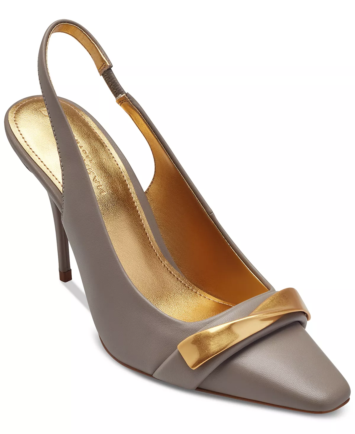 Женские туфли-лодочки на плоской подошве из кожи Sayer с квадратным носком