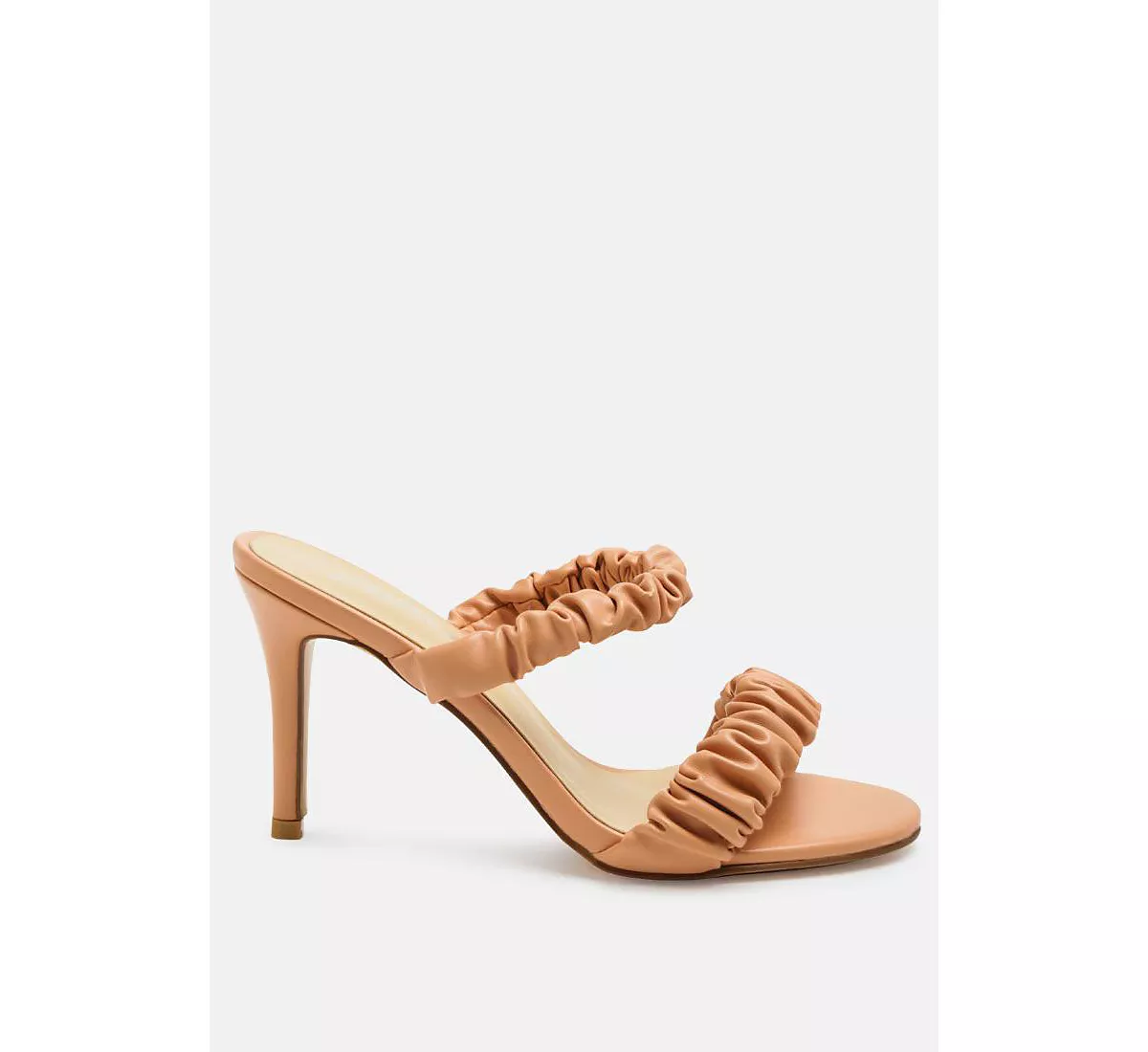 Качественные босоножки на шпильке с ремешком и рюшами 9090₽