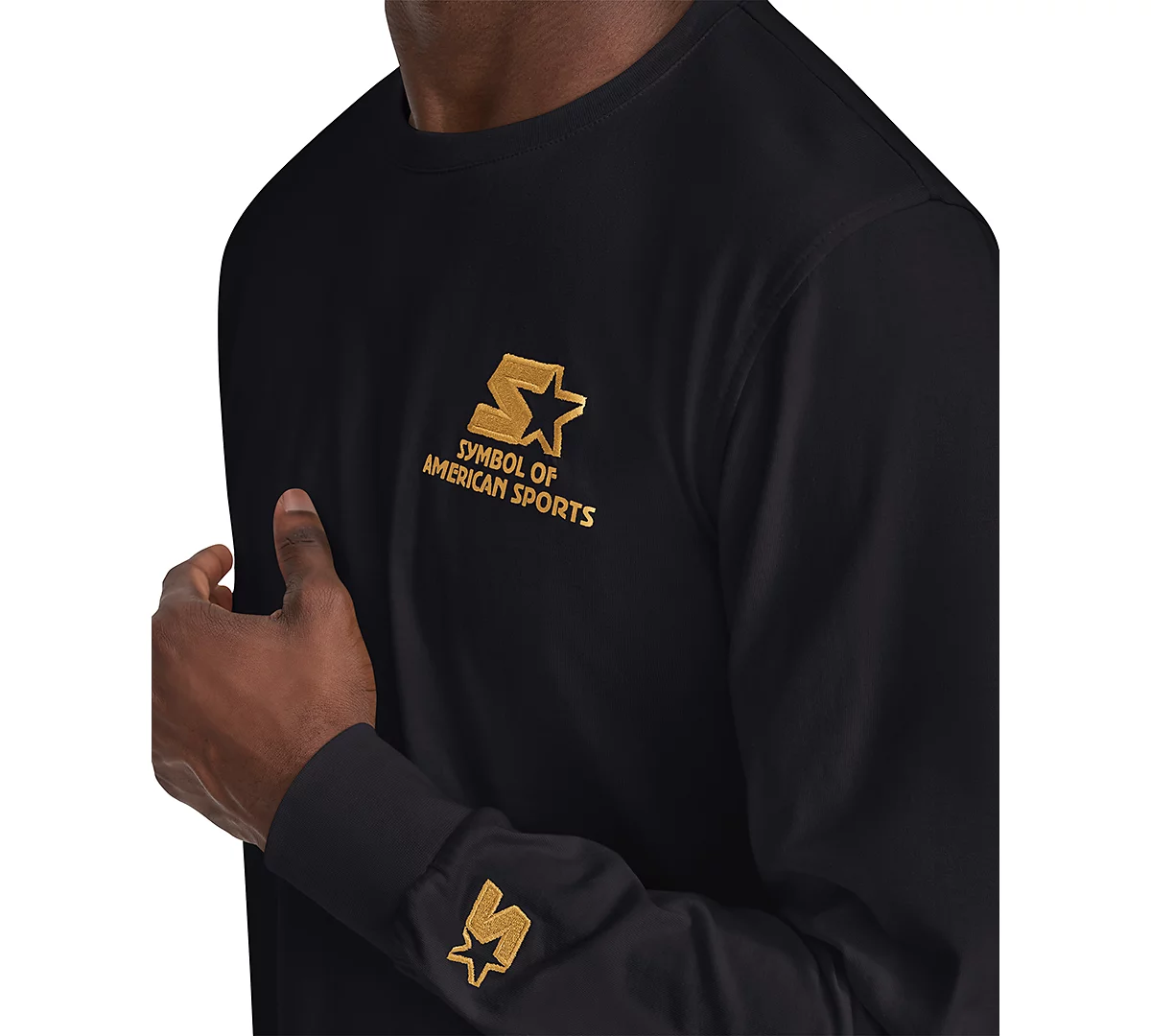 Мужская футболка Starter с длинным рукавом и рисунком на спине 4290₽