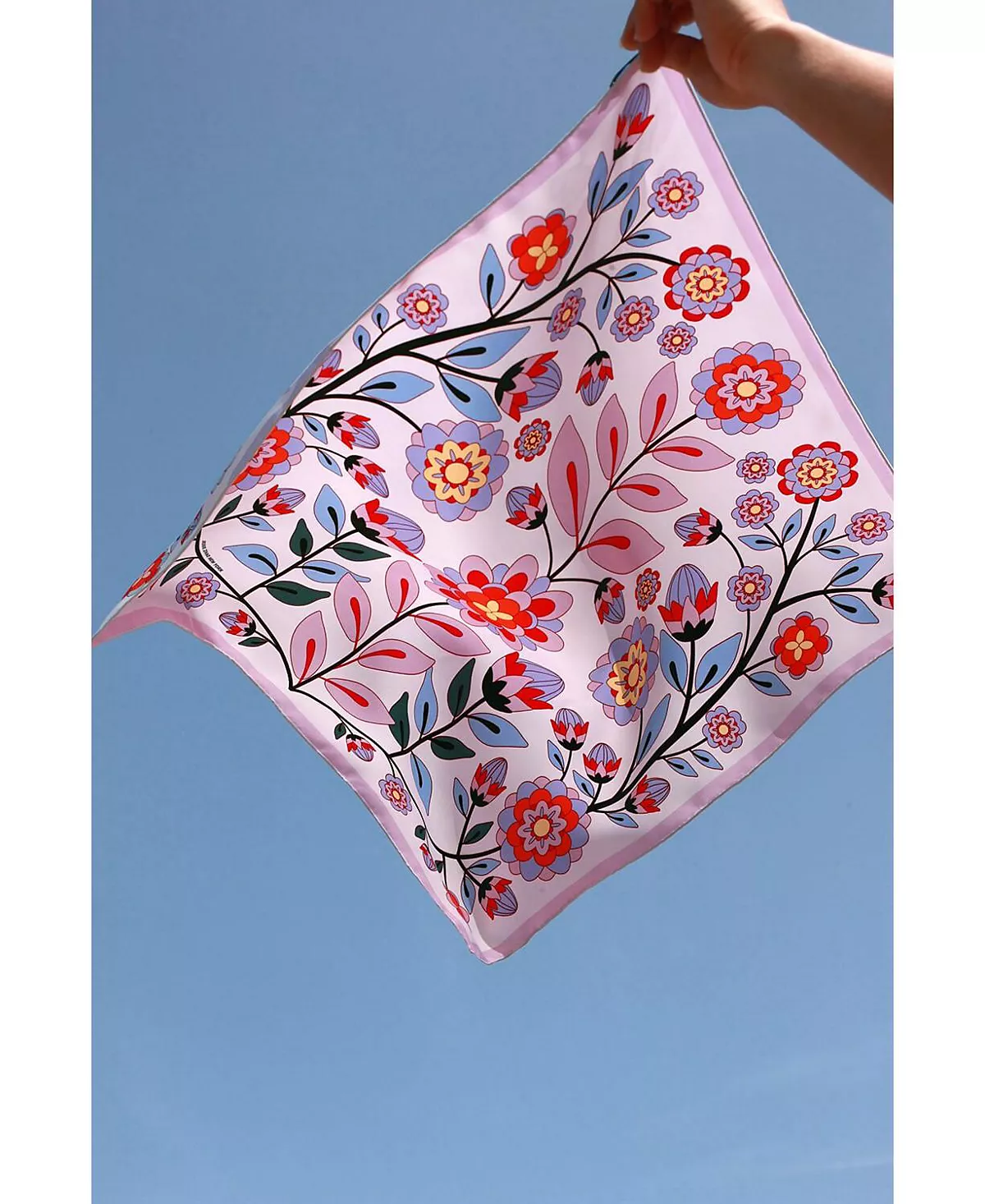 Двусторонний шелковый шарф из Розового Сада