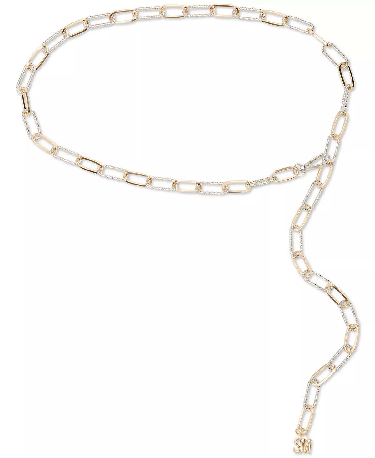 Женский двухцветный пояс с цепочкой для скрепок 7990₽