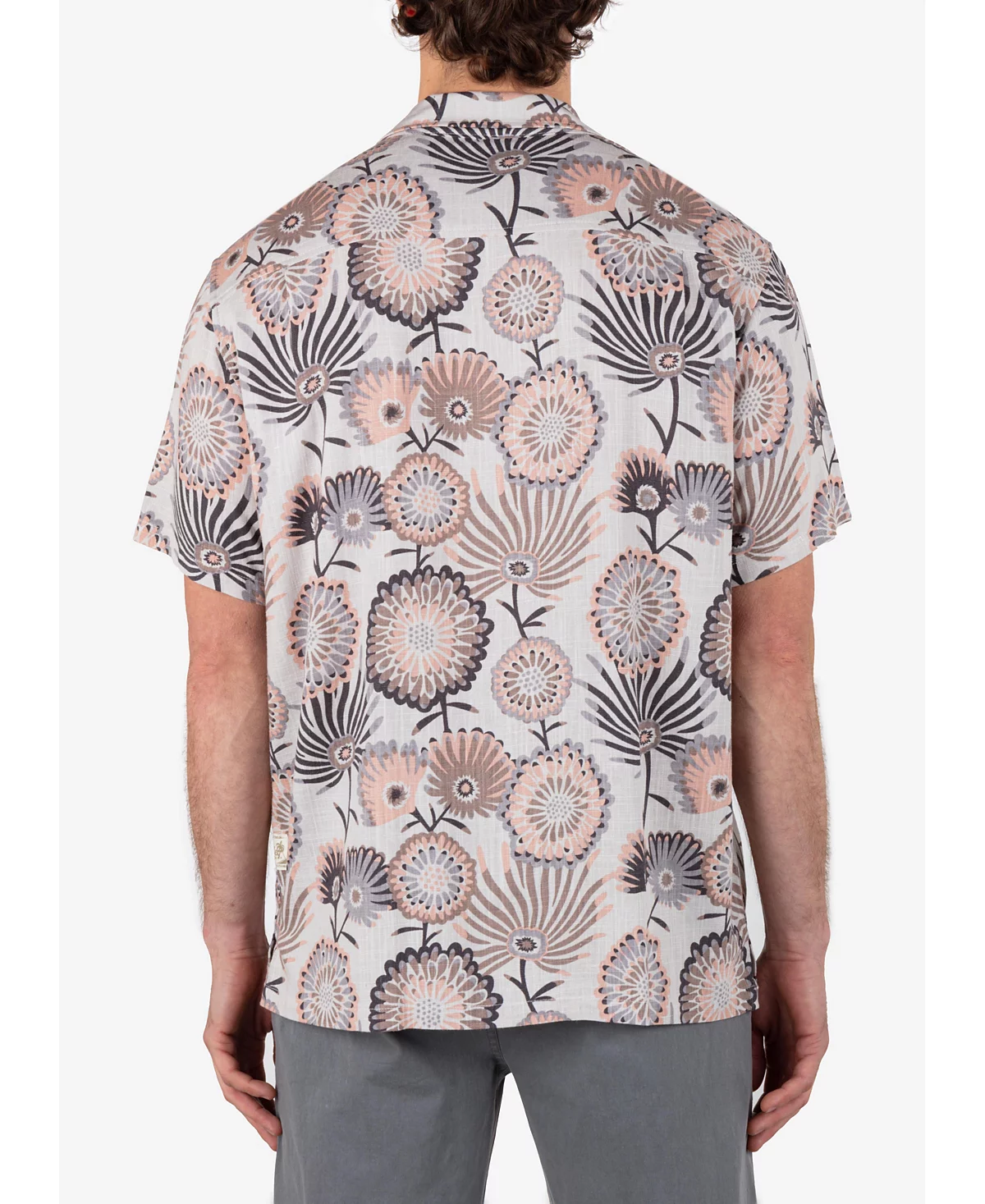 Мужская льняная рубашка с короткими рукавами Rincon Camp от Hurley 11390₽