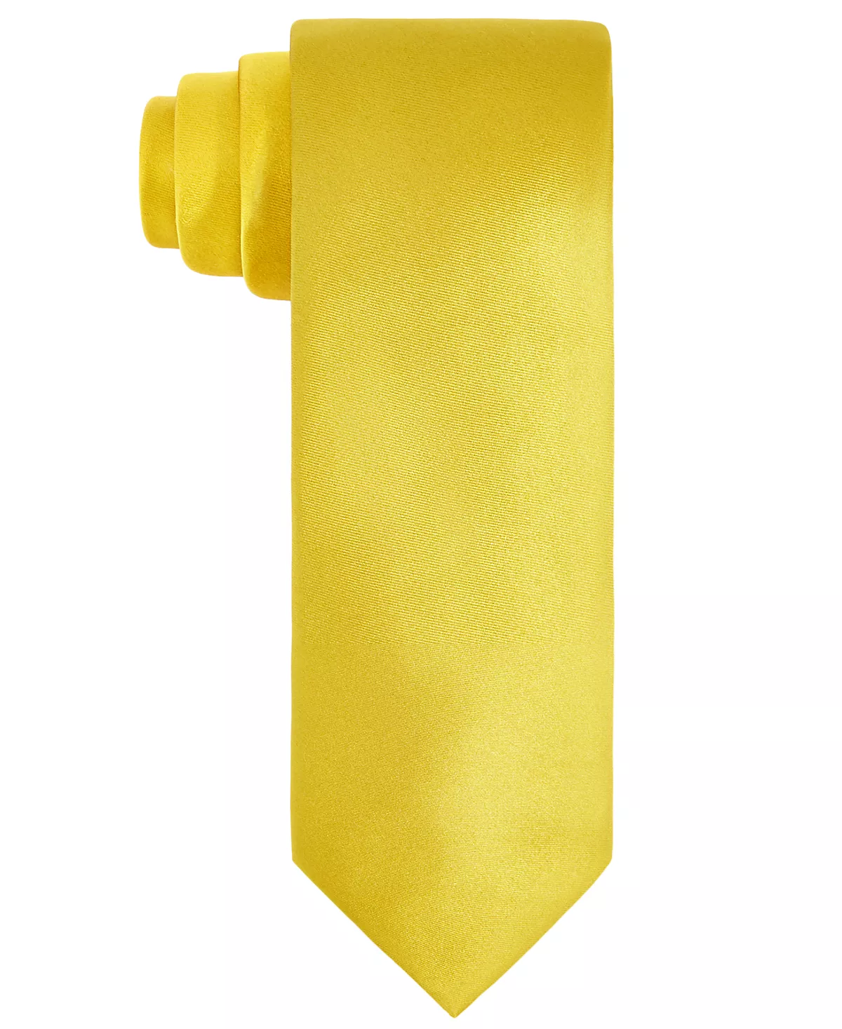 Мужской однотонный галстук черного и золотого цветов 6290₽