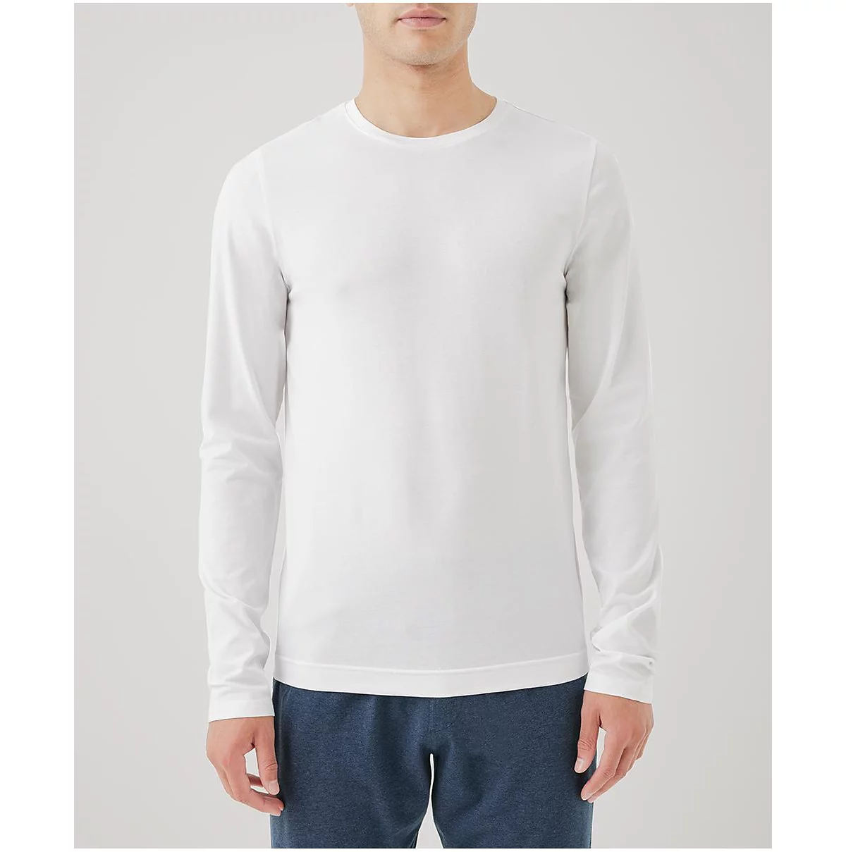 Крутая эластичная майка из органического хлопка с длинным рукавом Crew, 3 шт.