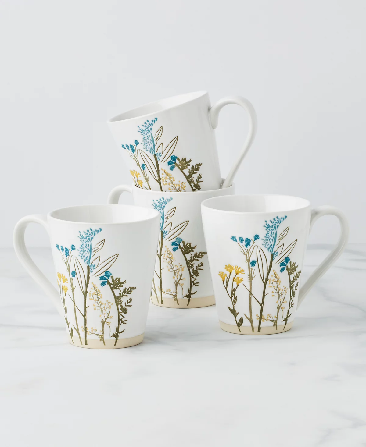 Кружки Lenox Wildflowers, набор из 4 кружек
