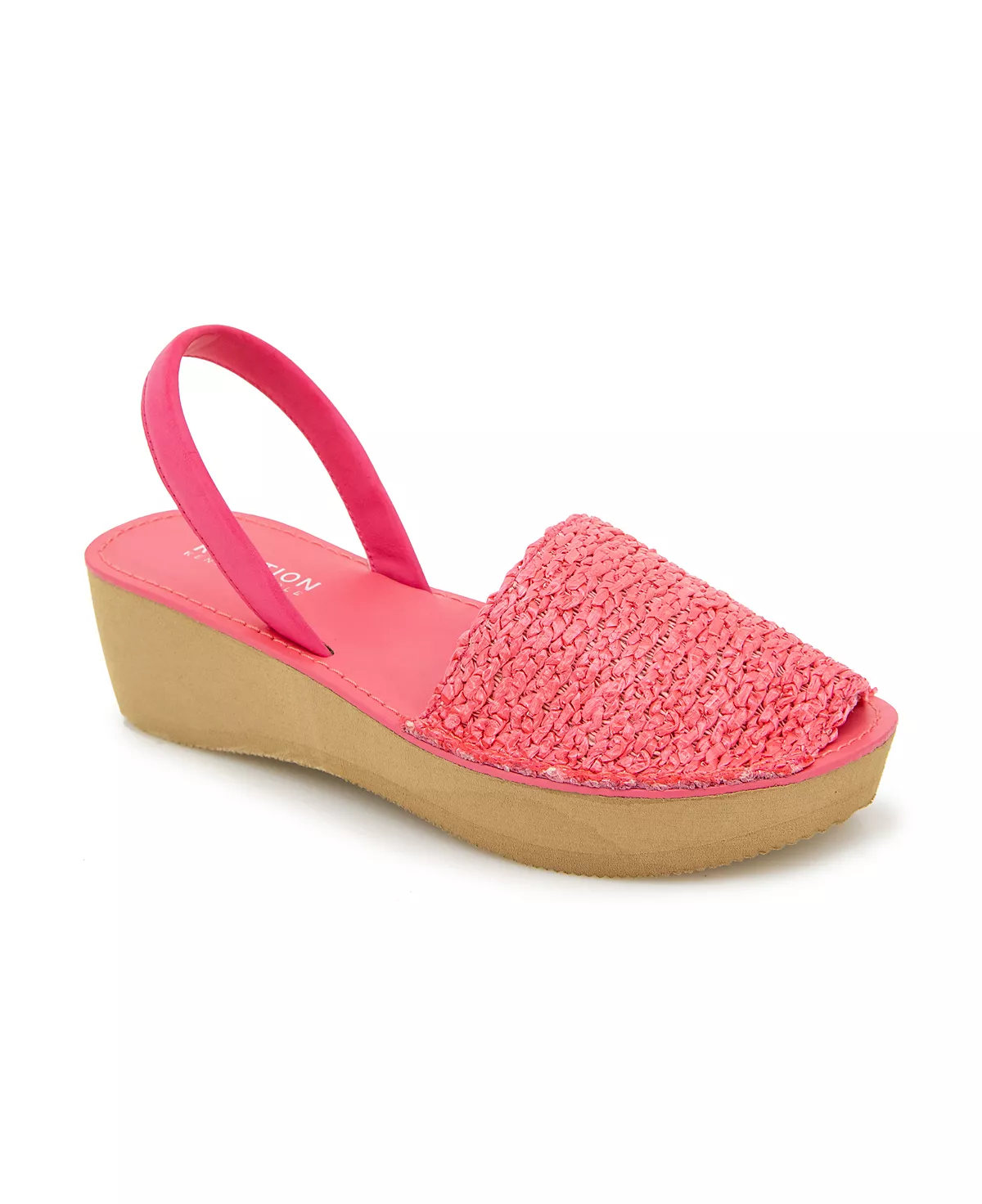 Женские босоножки на танкетке из двух частей тонкого стеклянного плетения 7390₽