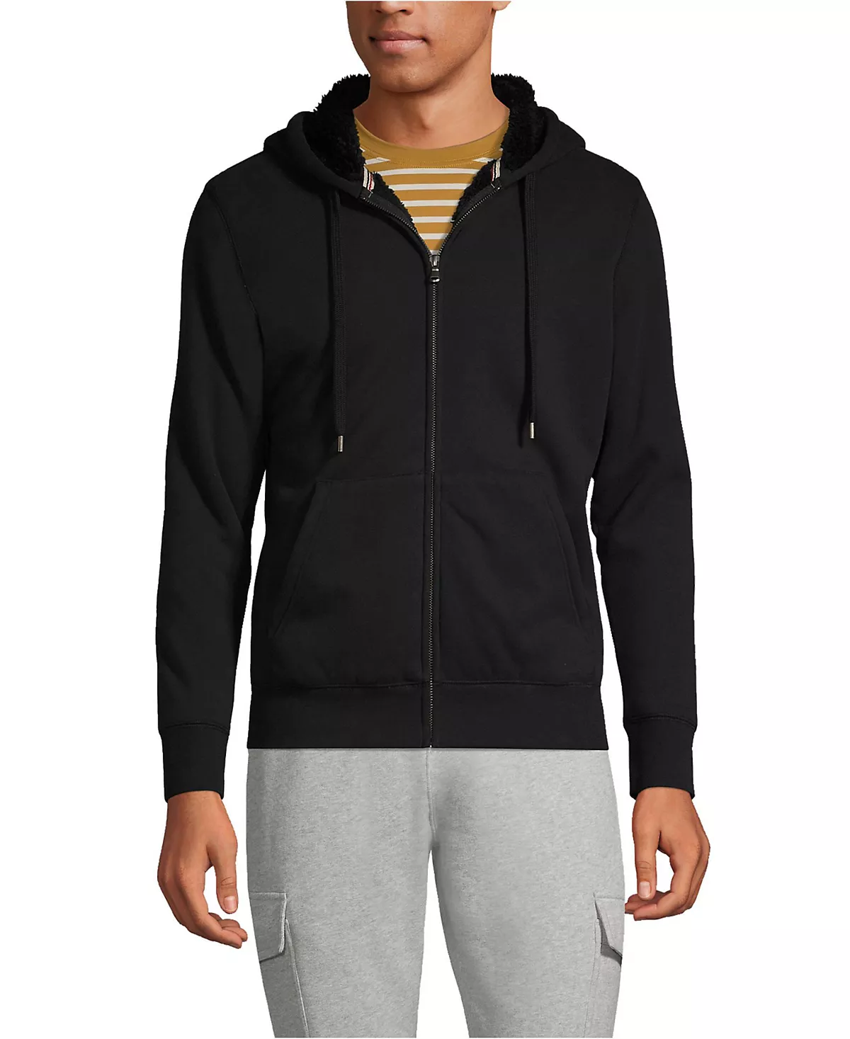 Мужская флисовая толстовка с капюшоном Serious Sweats на молнии и высоким ворсом 11390₽