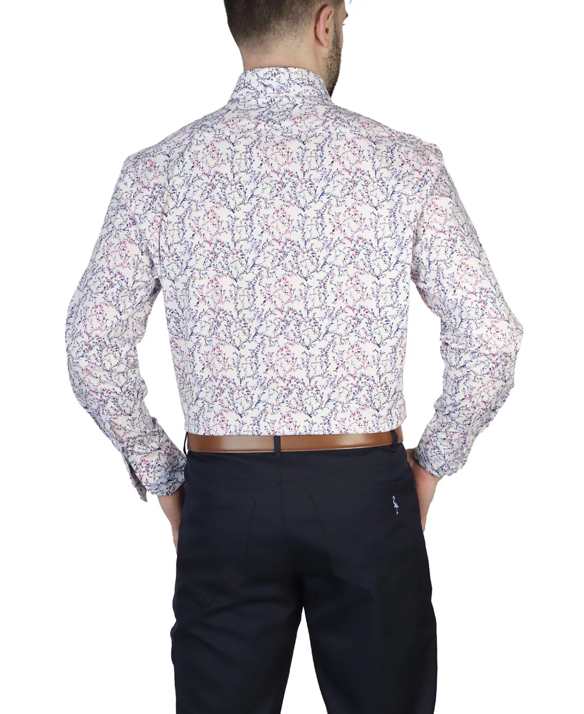 Эластичная рубашка из поплина с длинным рукавом 3790₽