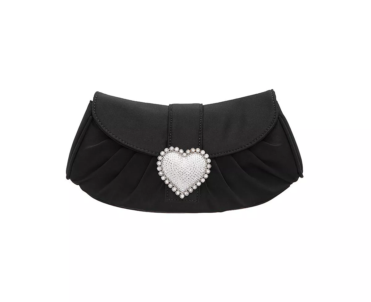 Сумочка-клатч украшенная хрустальным сердечком 11190₽