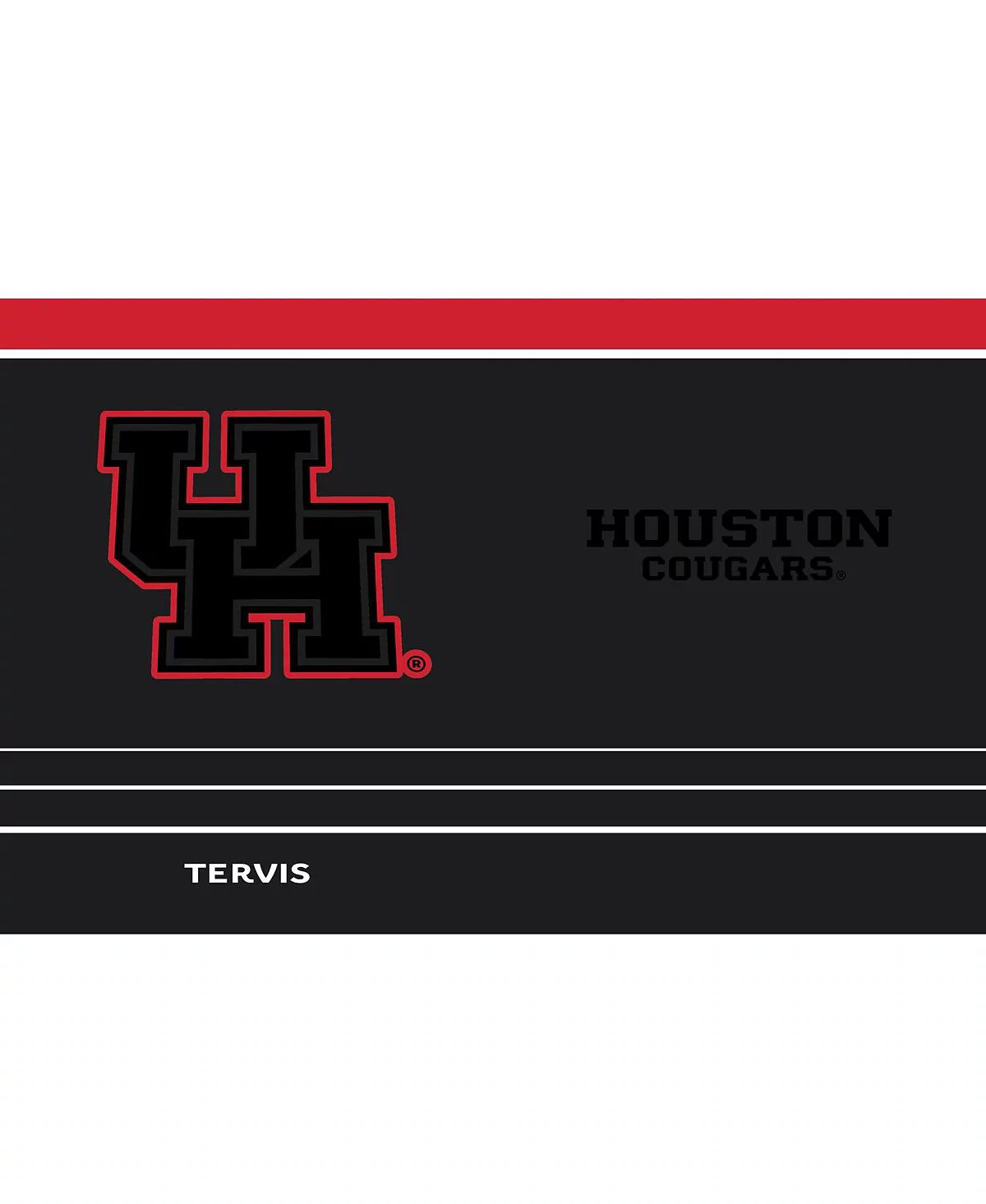 Стакан для ночной игры Tervis Houston Cougars, 30 унций, с соломинкой