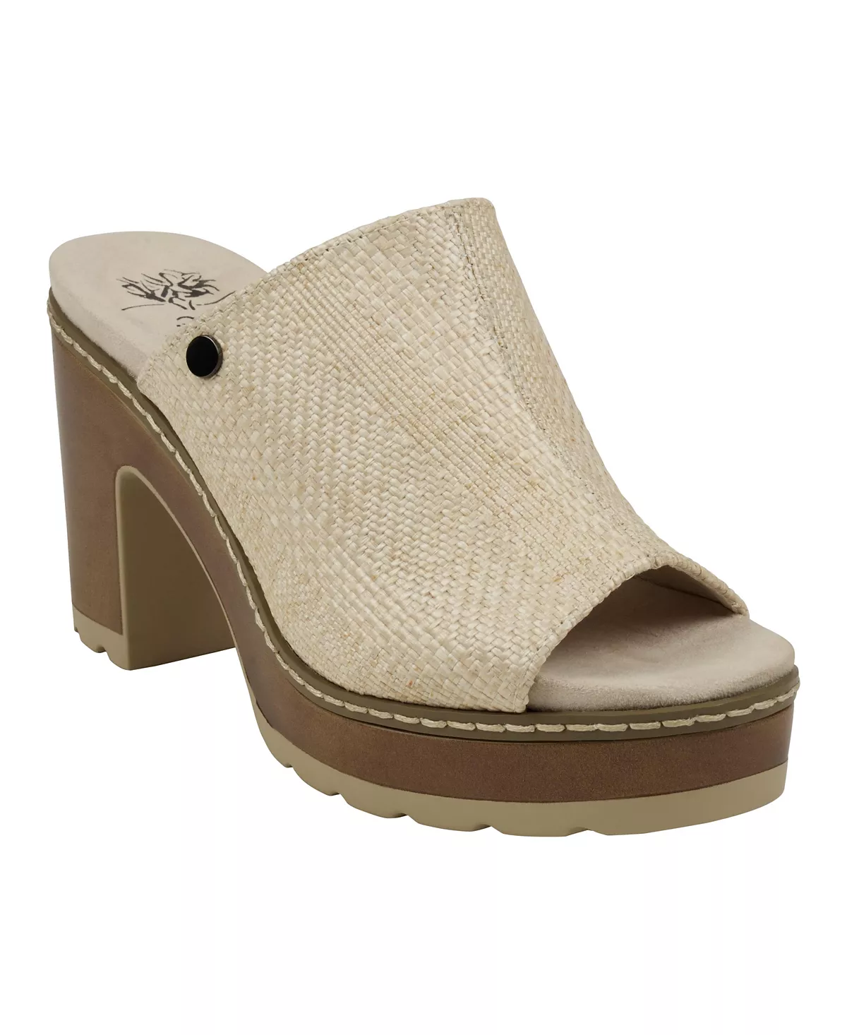 Женские алые плетеные босоножки на деревянной платформе и каблуке 13290₽