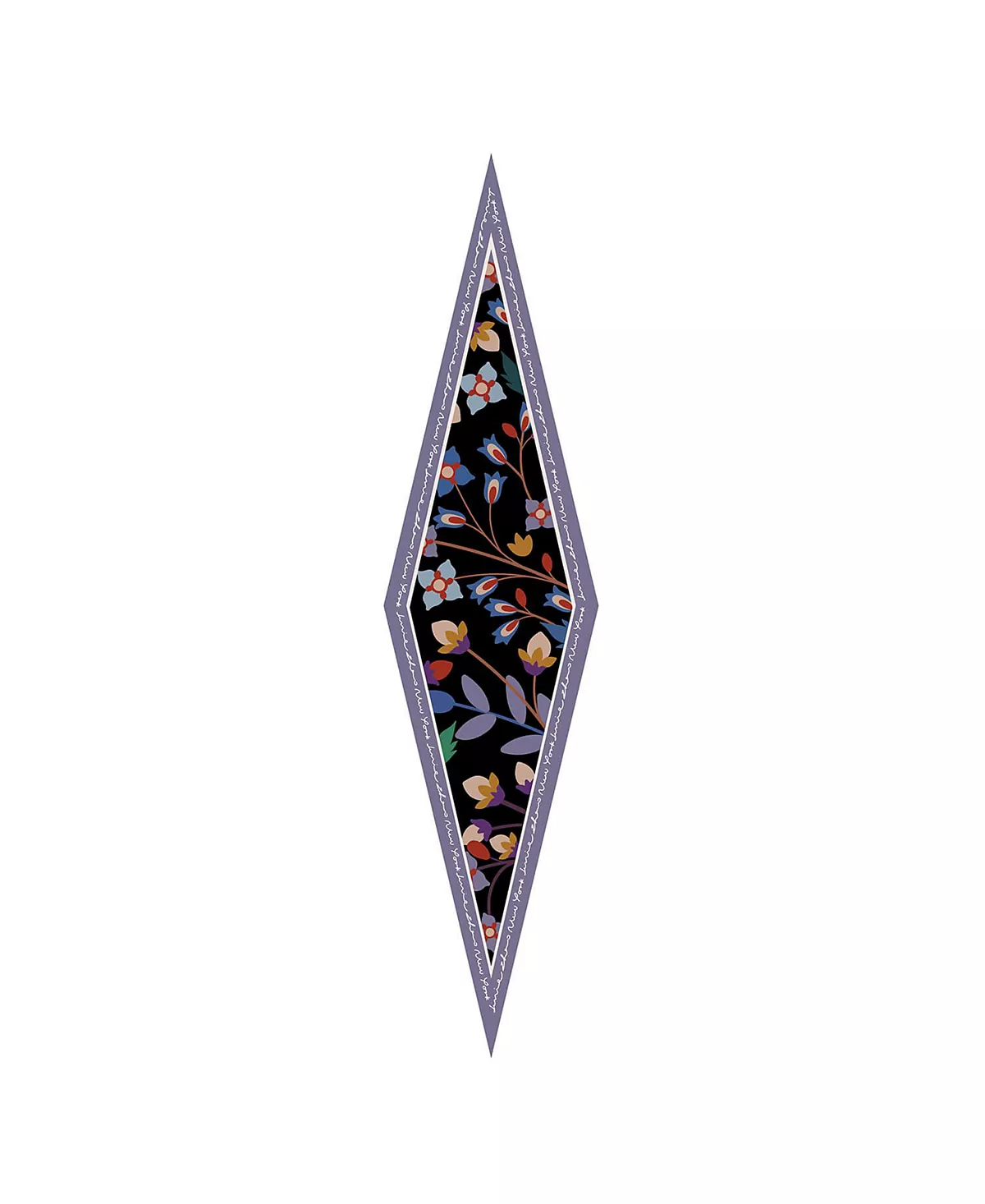 Шелковый шарф с бриллиантами Из Пурпурного Сада