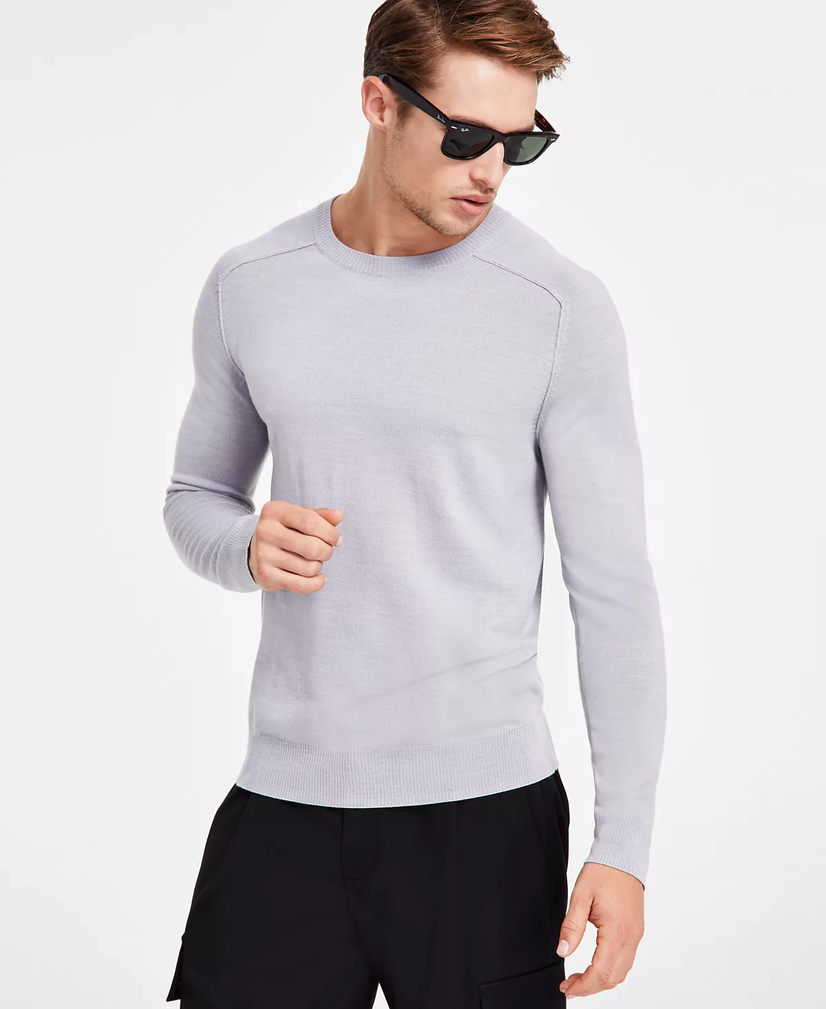 Мужской свитер реглан из мериноса эксклюзивно в Macys 6490₽